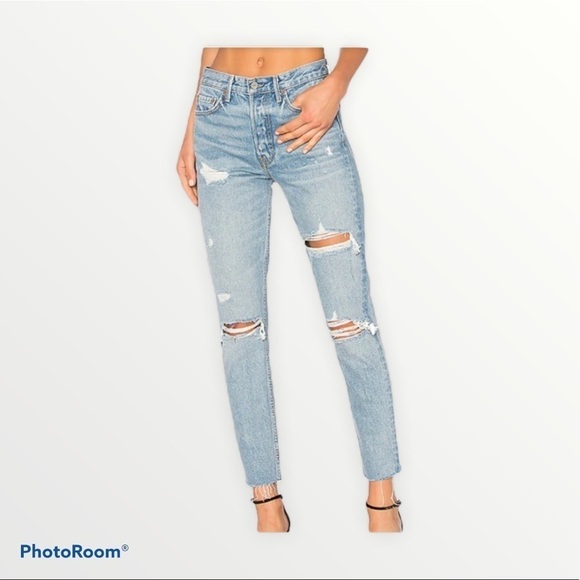 GRLFRND x REVOLVE Karolina High Rise Straight Crop - Picture 1 of 14